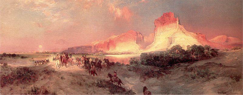 Moran, Thomas Green River Cliffs, Wyoming. oil painting image